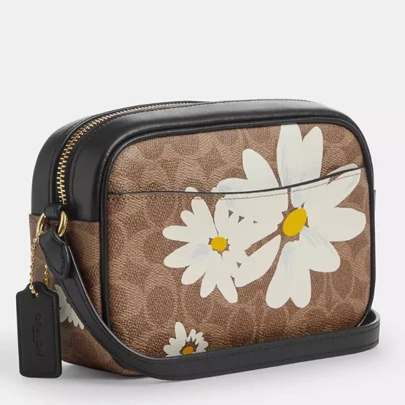 NWT💃Coach Mini Jamie Camera Crossbody Bag In Signature Canvas With Floral Print - Picture 8 of 10